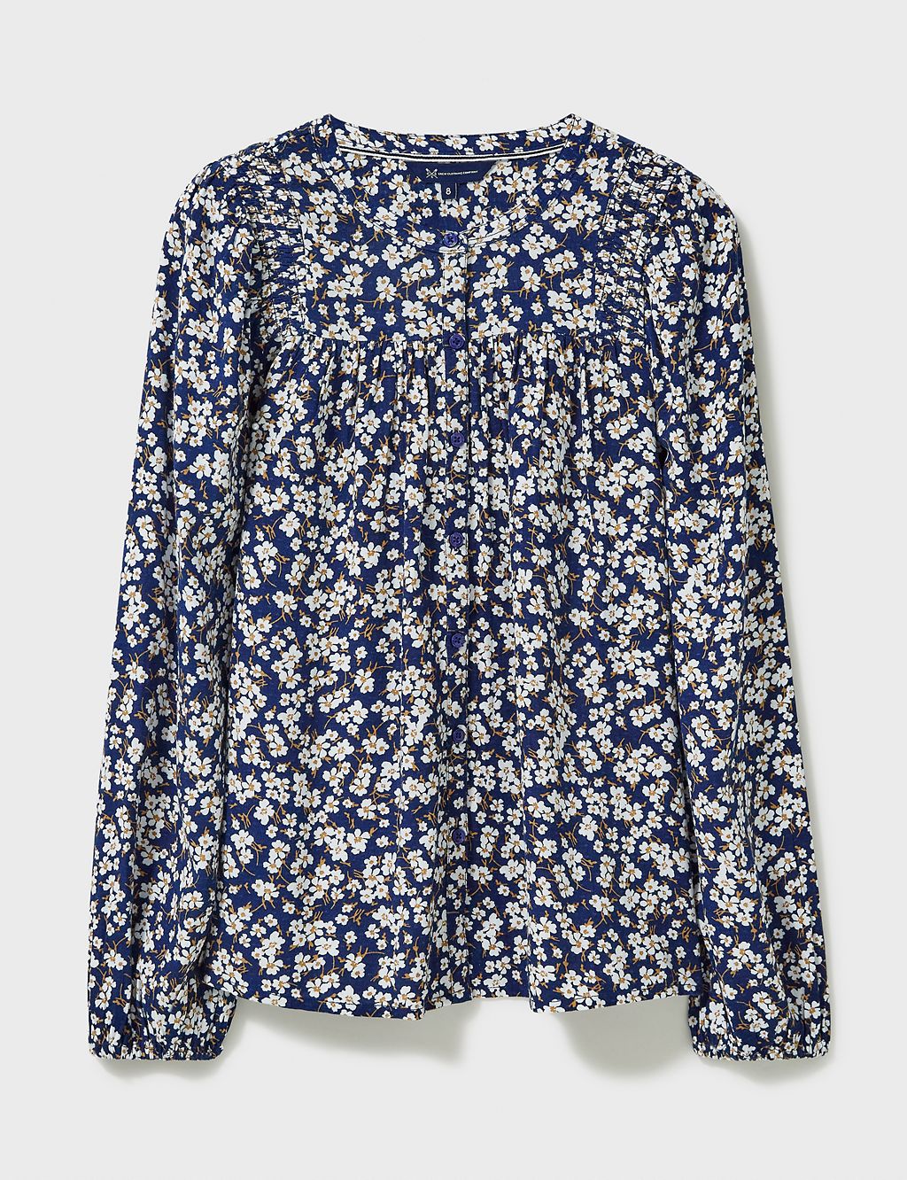 Floral Crew Neck Blouse 1 of 5