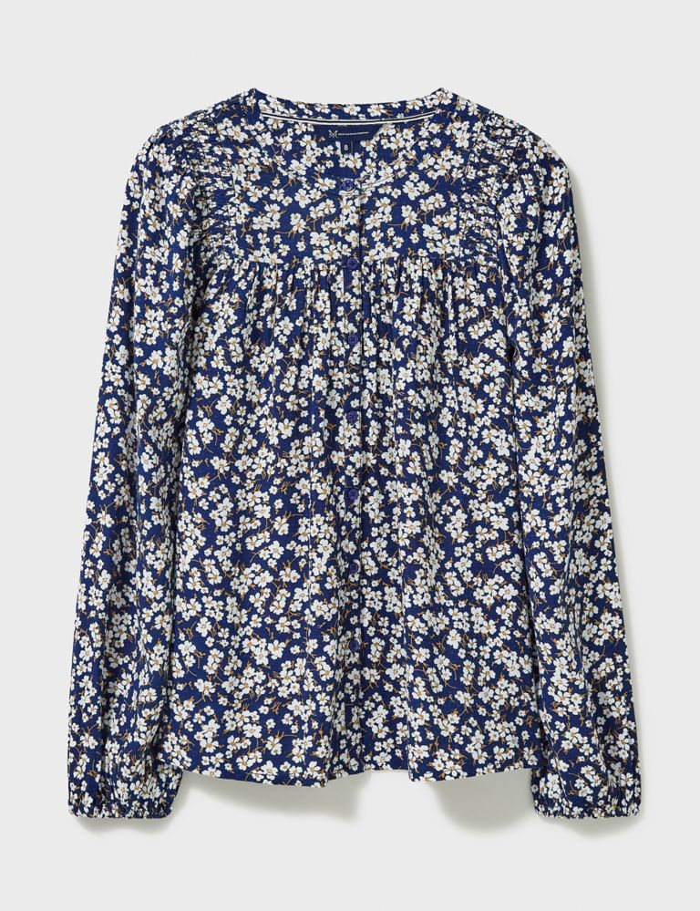 Floral Crew Neck Blouse 2 of 5