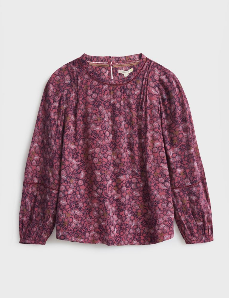 Floral Crew Neck Long Sleeve Top 2 of 5