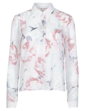 Floral Cropped Blouse Image 2 of 5