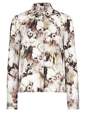 Floral Cropped Blouse Image 2 of 4