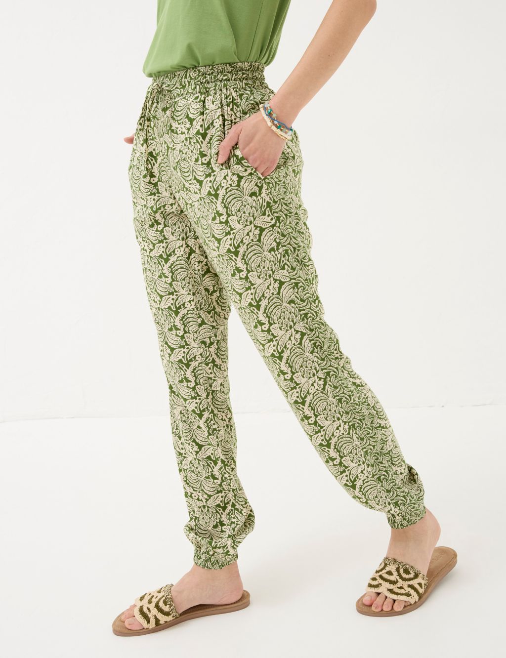 Floral Cuffed Trousers 3 of 4