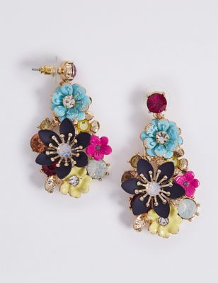 Floral Drop Earrings Image 1 of 1