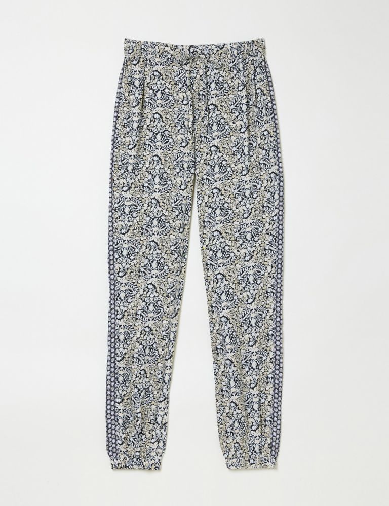 Floral Elasticated Waist Cuffed Trousers 2 of 5