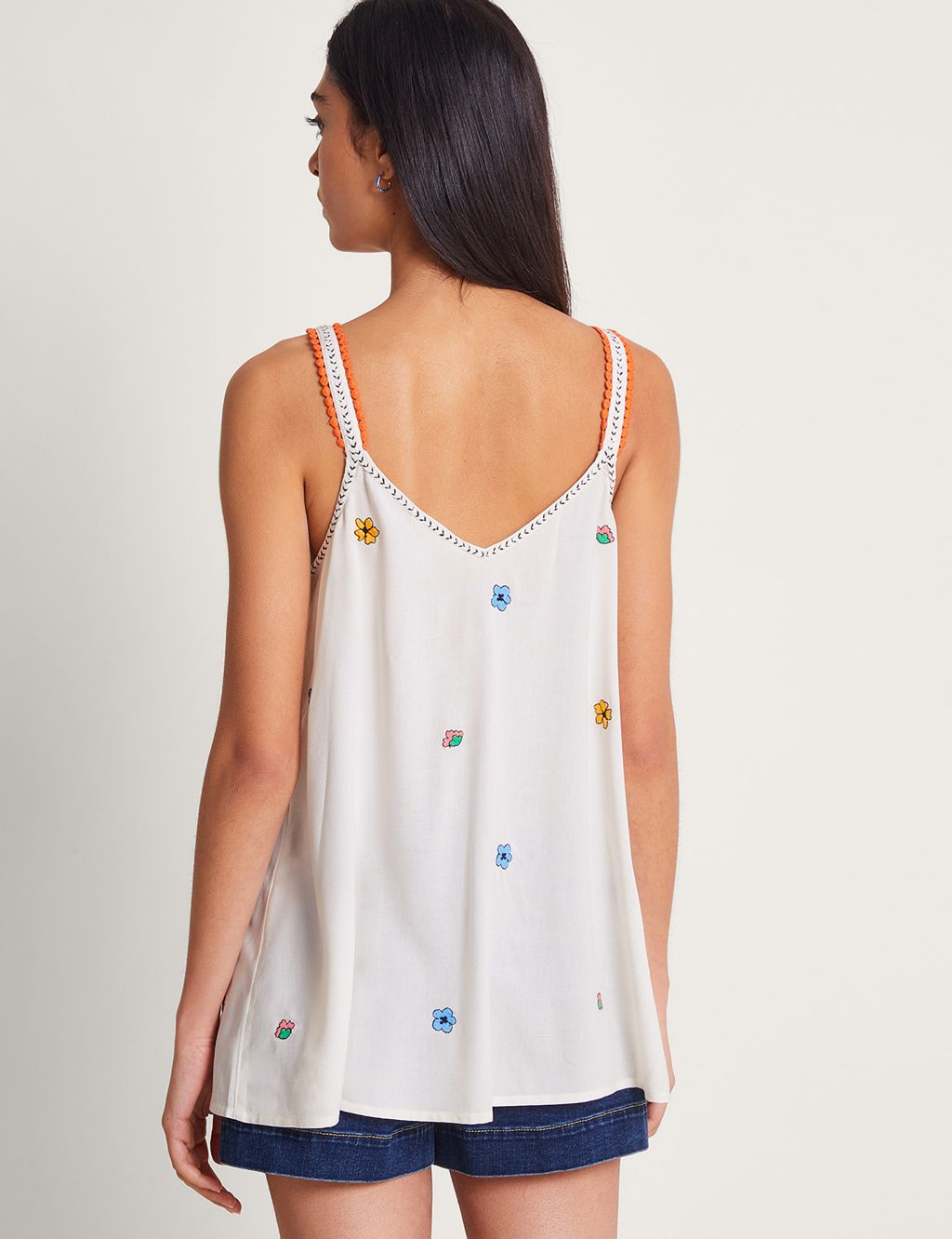 Floral Embroidered Cami Top 2 of 5