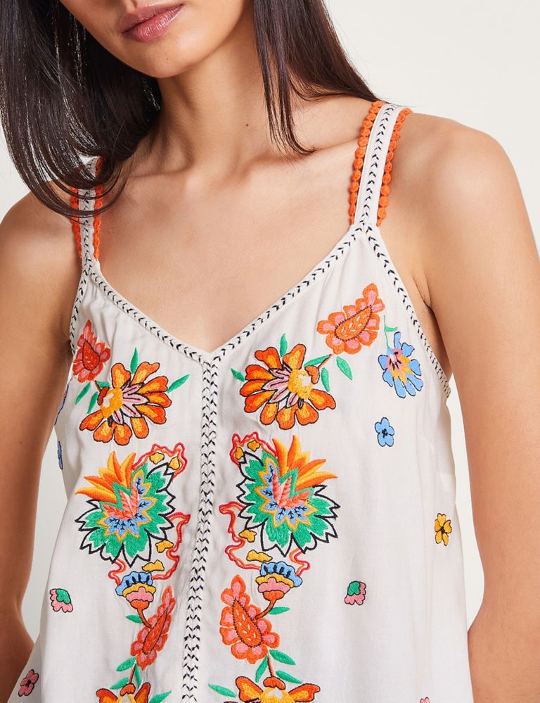 Floral Embroidered Cami Top 5 of 5