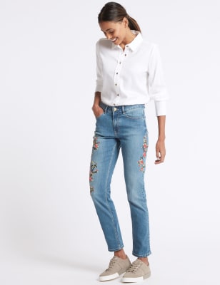 Jeans floral sale