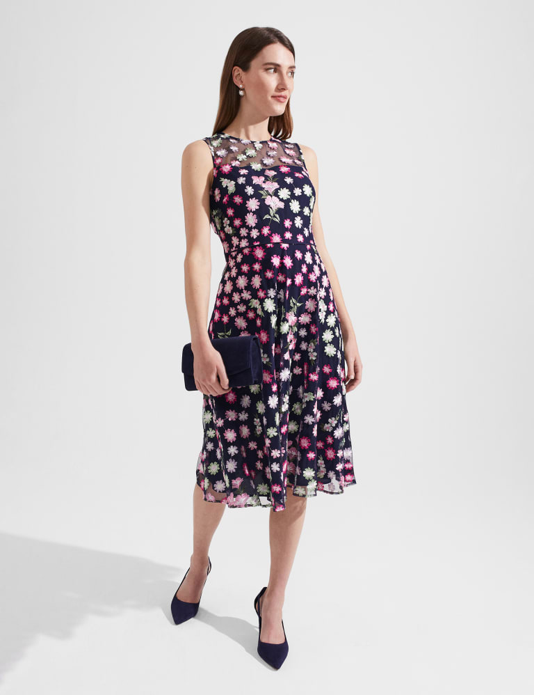 English factory pintuck on sale ditsy floral dress