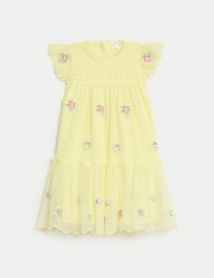 Floral Embroidery Dress (2-7 Yrs) Image 2 of 5