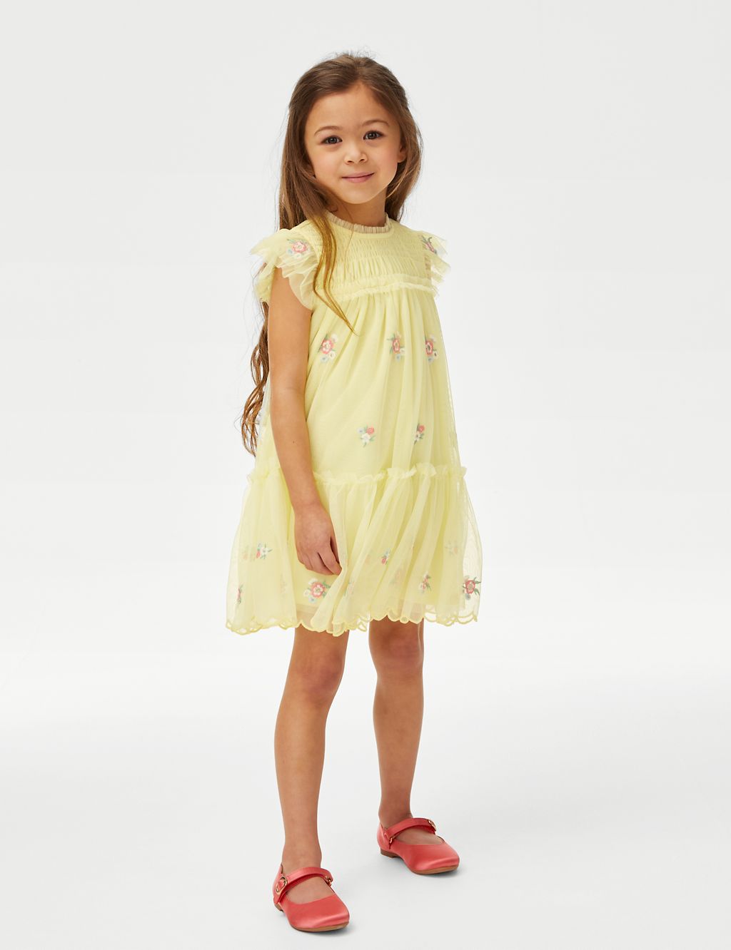 Floral Embroidery Dress (2-7 Yrs) 3 of 4