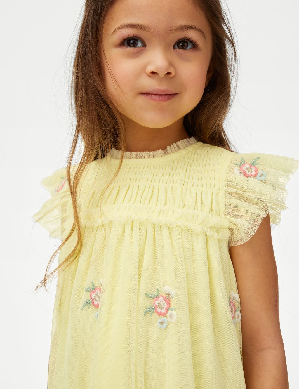 Floral Embroidery Dress (2-7 Yrs) 4 of 5