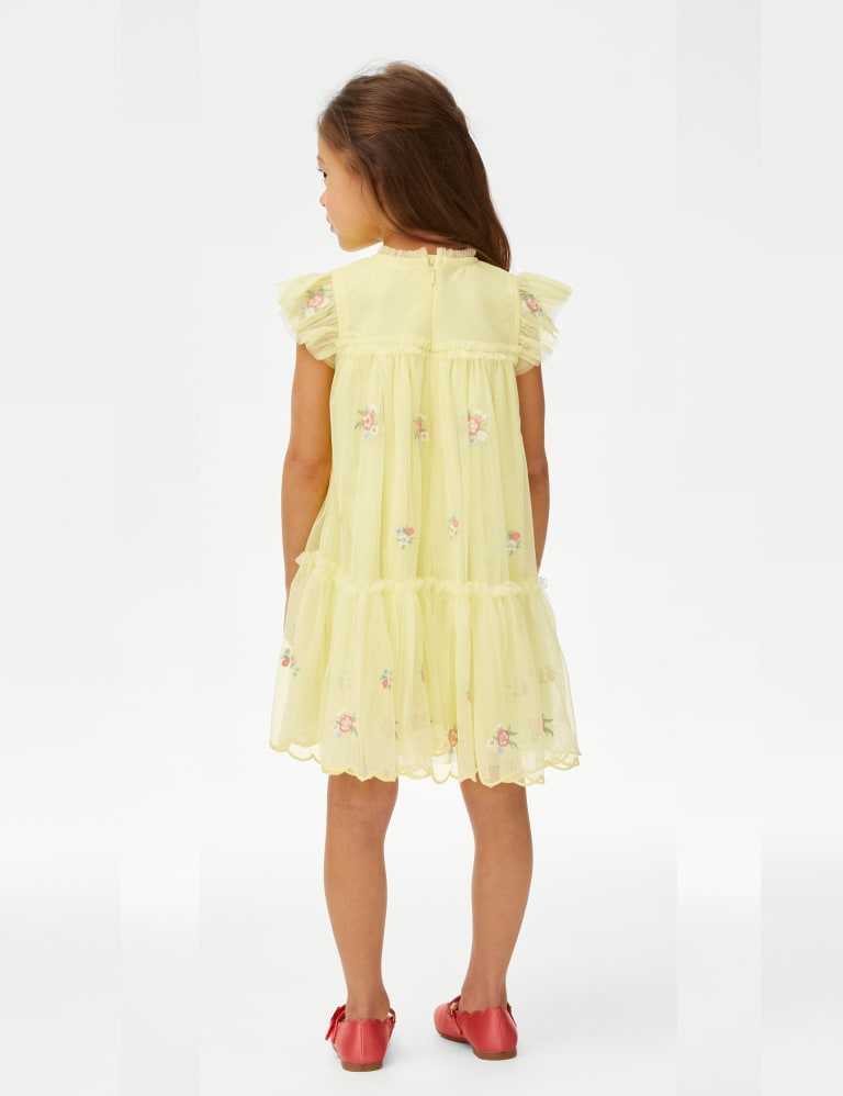 Floral Embroidery Dress (2-7 Yrs) 4 of 4