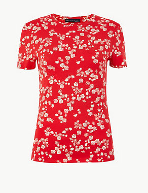 Floral Fitted T-Shirt Image 2 of 4