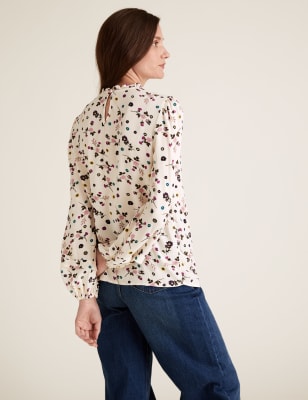 frill neck blouse uk