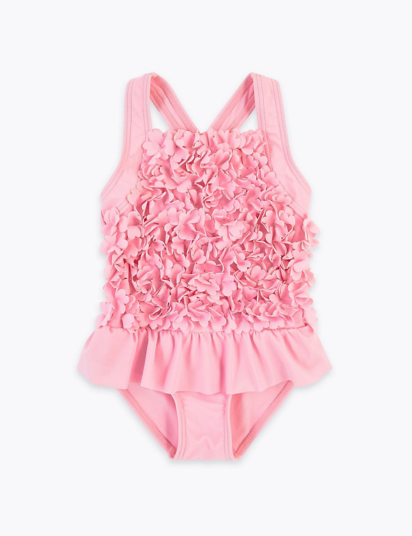 Floral Frill Swimsuit (2-7 Yrs) Image 1 of 2