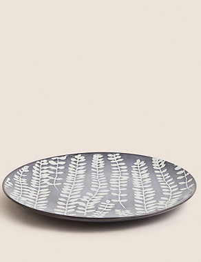 Floral Glazed Stoneware Serving Platter Image 2 of 4