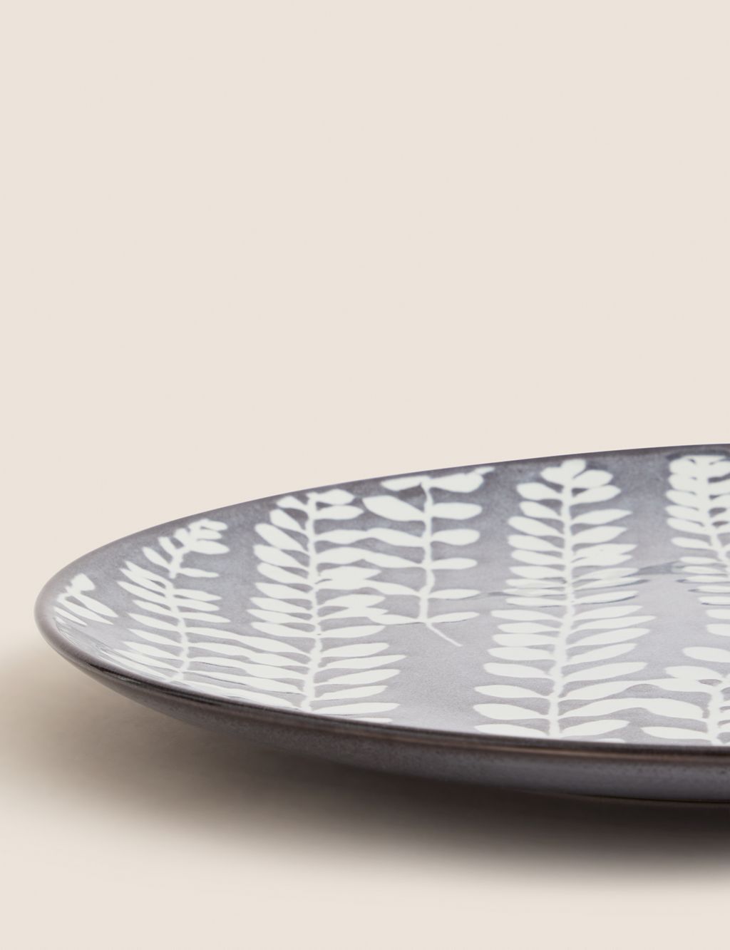 Floral Glazed Stoneware Serving Platter 4 of 4