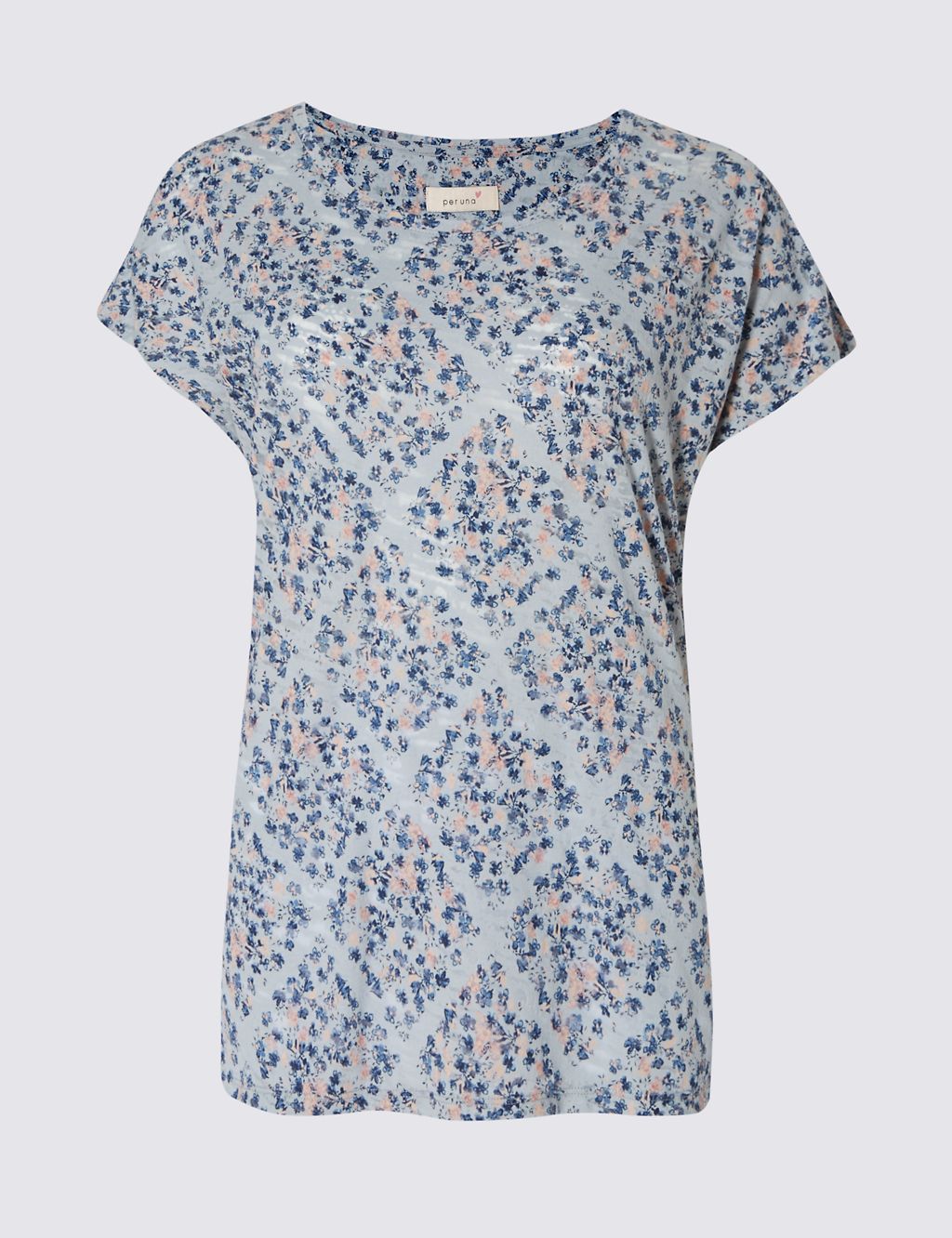 Floral Grid T-Shirt 1 of 4