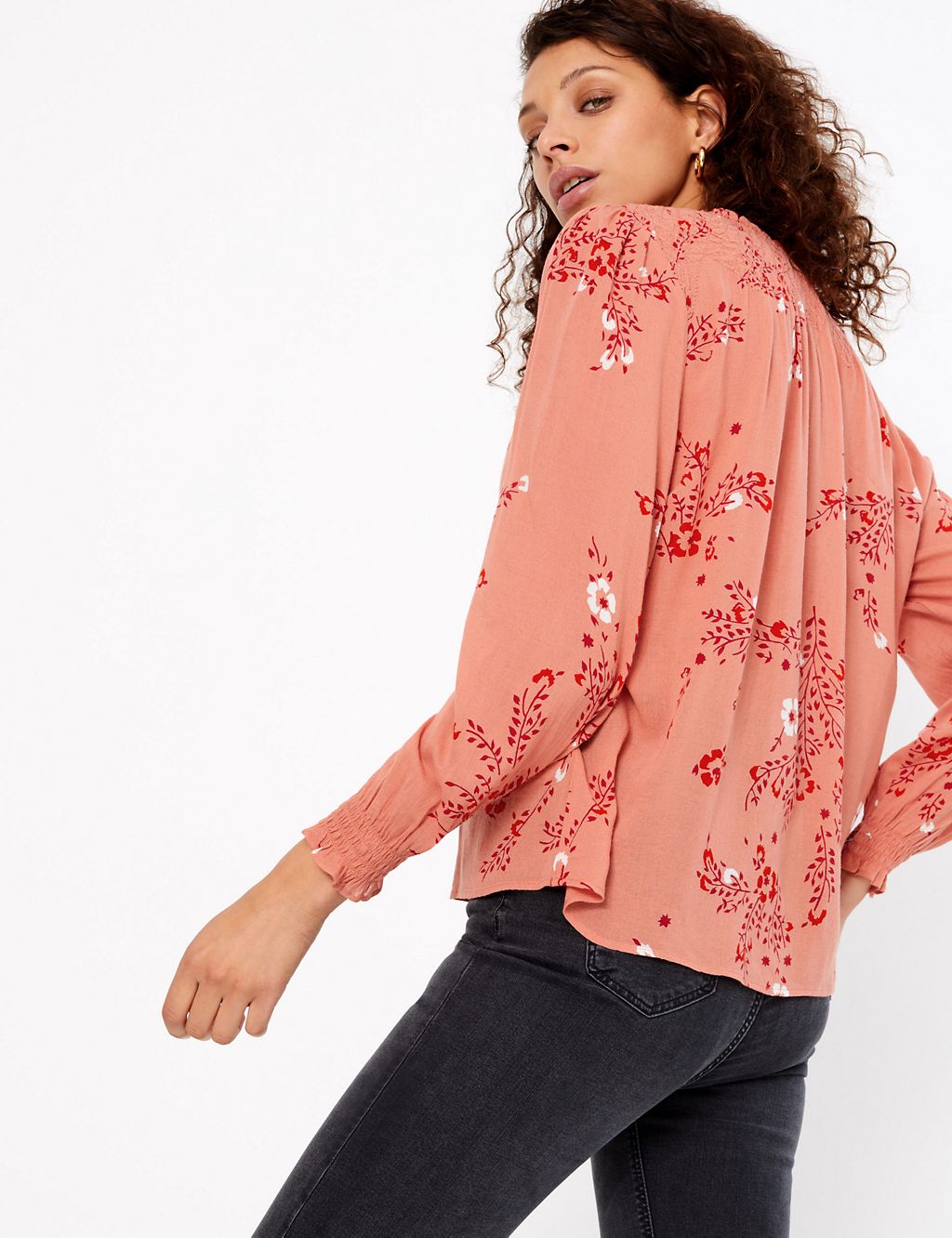 Floral High Neck Blouse 4 of 4