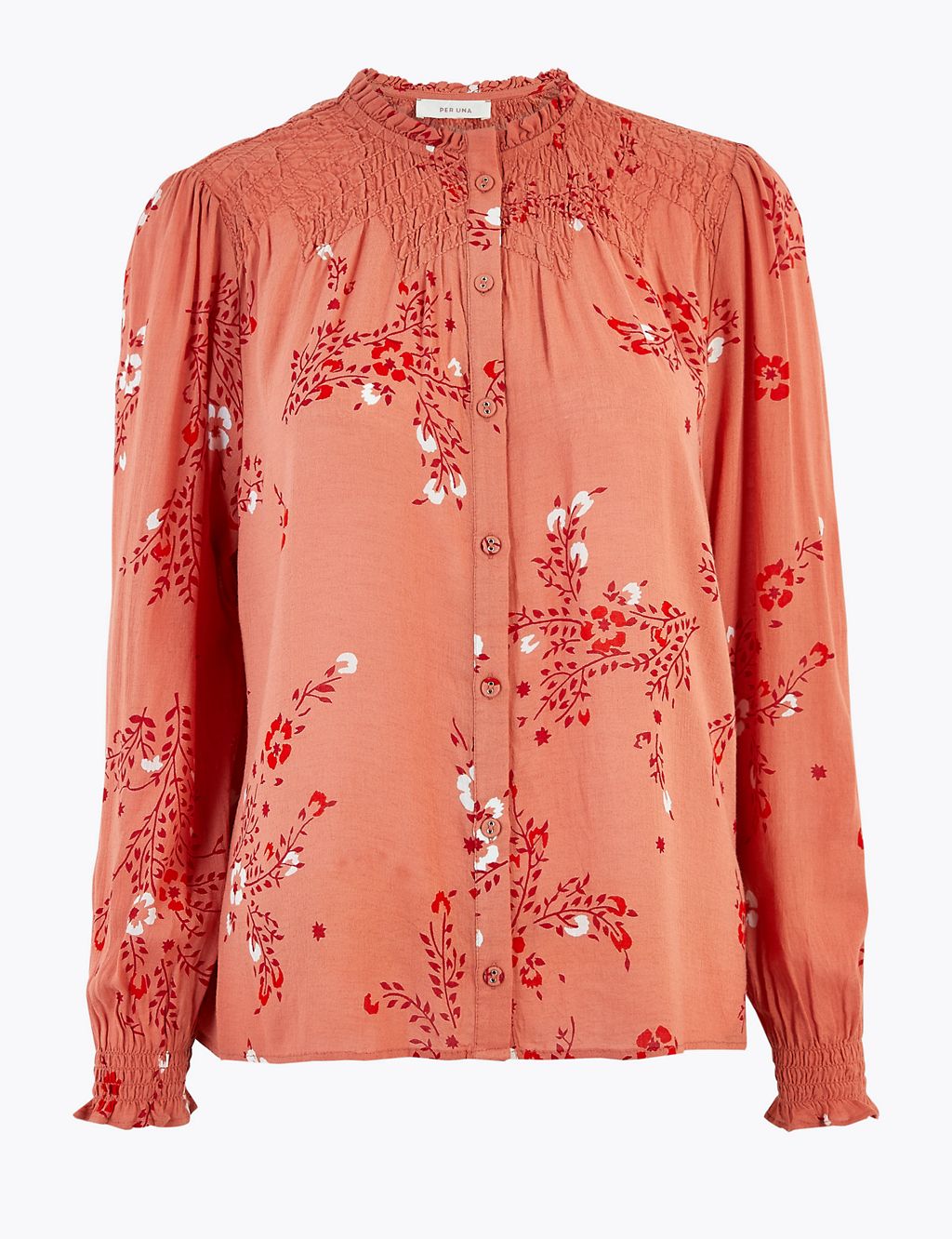 Floral High Neck Blouse 1 of 4