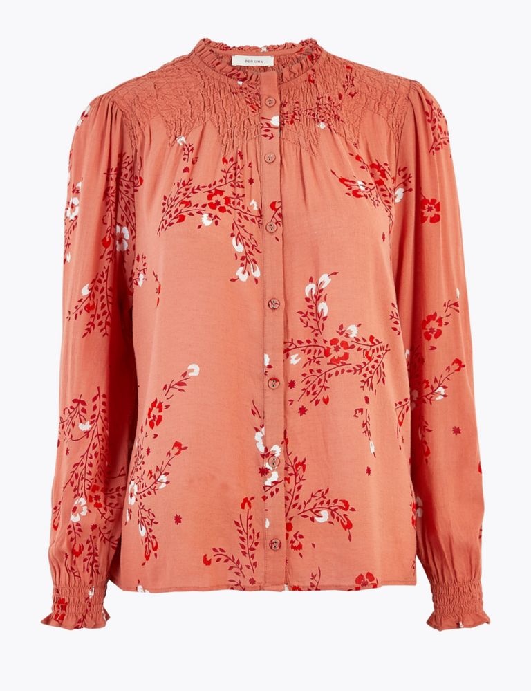 Floral High Neck Blouse 2 of 4