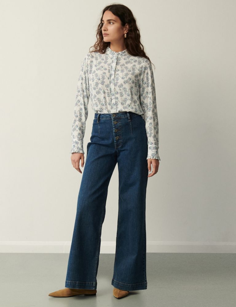 Floral High Neck Blouse | Finery London | M&S
