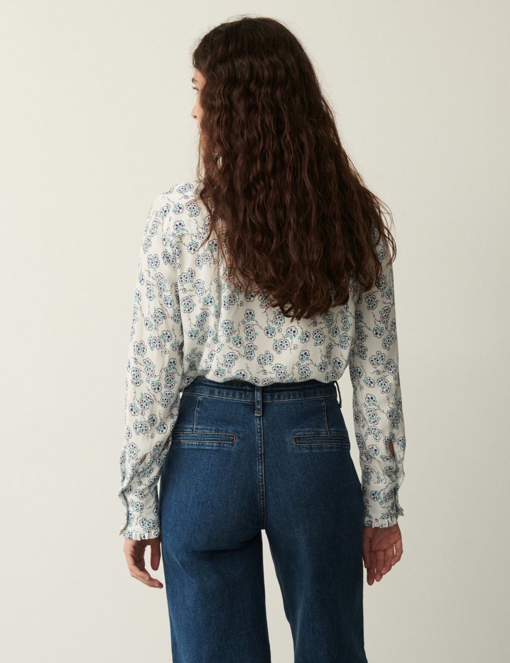 Floral High Neck Blouse 6 of 8