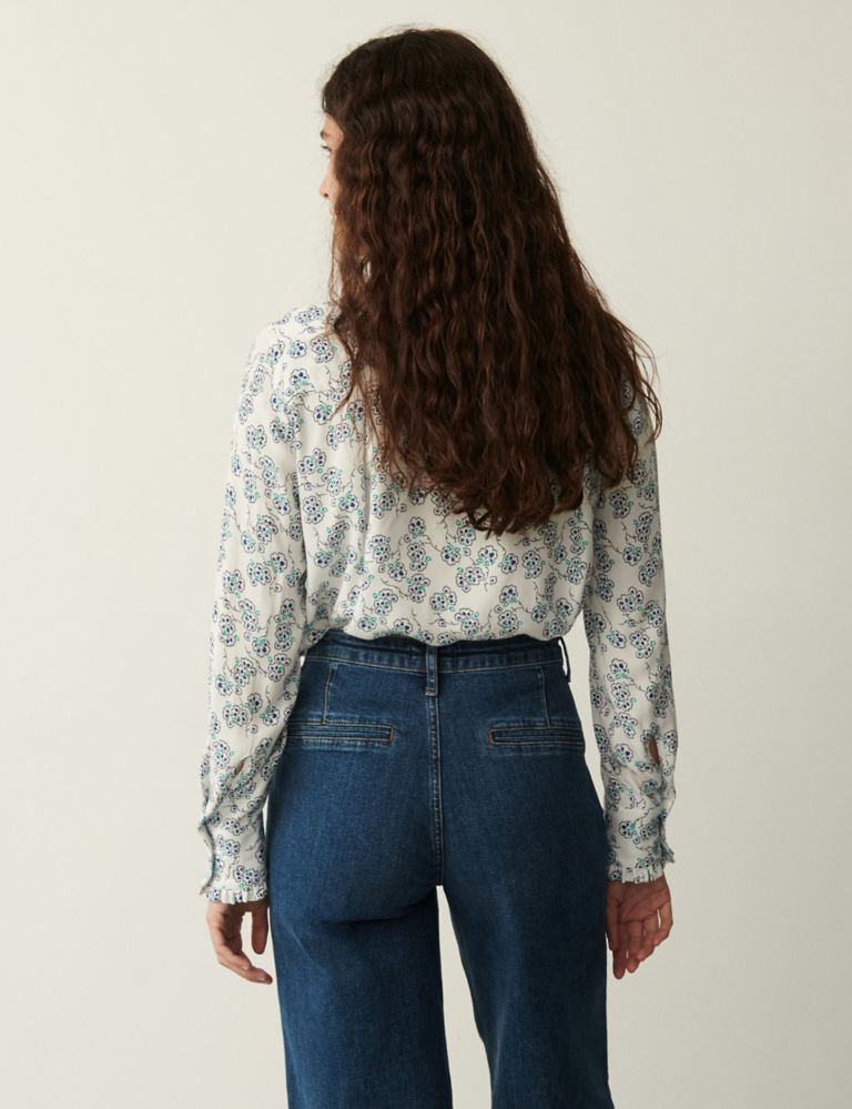 Floral High Neck Blouse 8 of 8