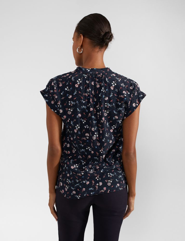 Floral High Neck Blouse 4 of 7