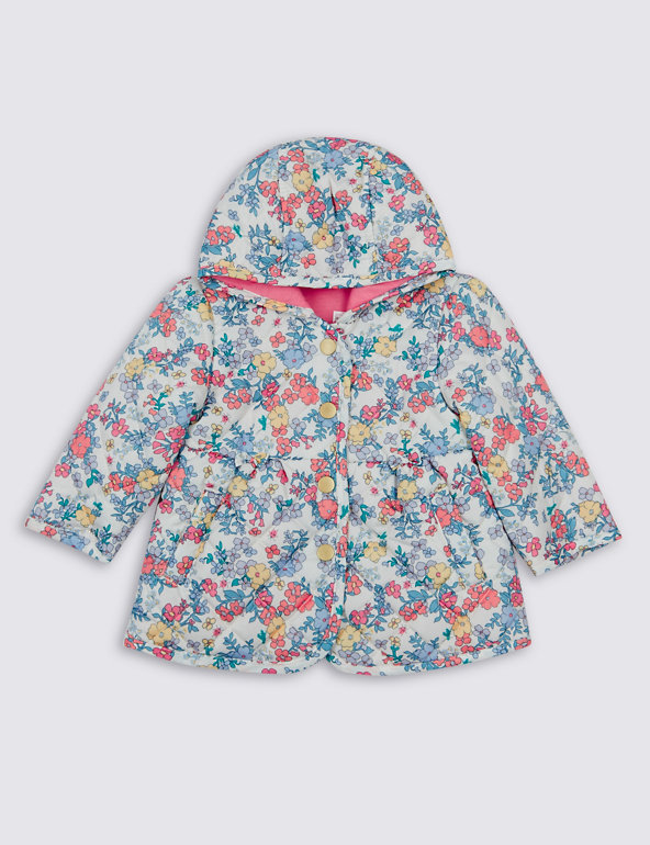 Floral Hooded Jacket with Stormwear™ Image 1 of 2