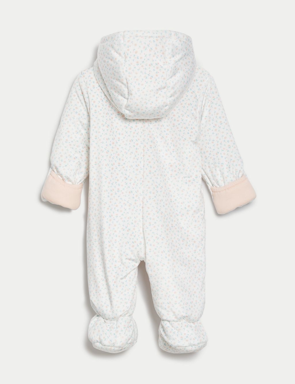 Floral Hooded Pramsuit (0-1 Yrs) | M&S Collection | M&S