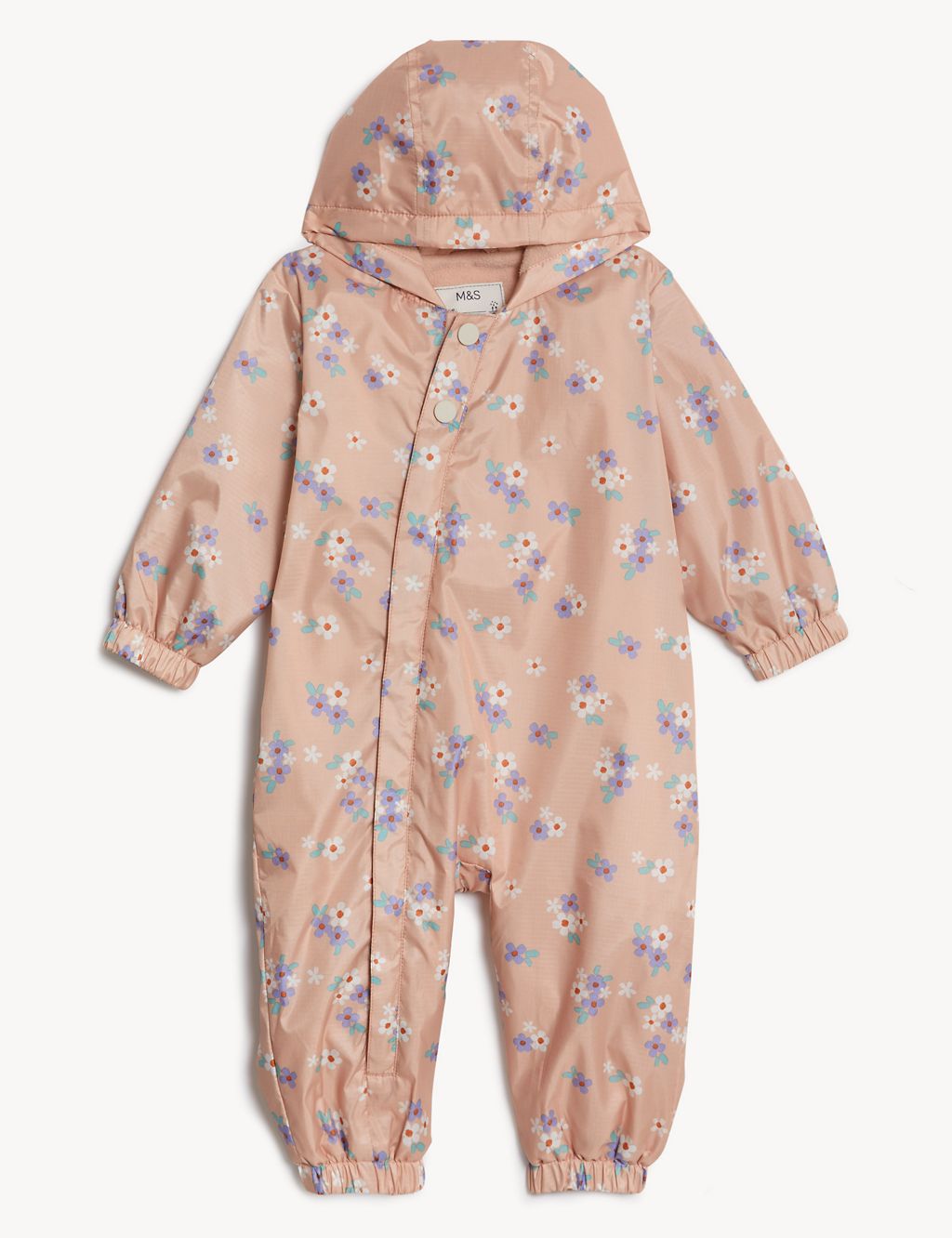Floral Hooded Puddlesuit (0-3 Yrs) 3 of 3