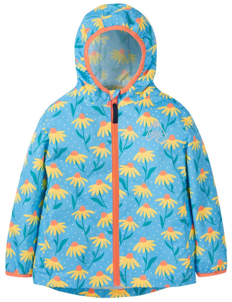 Floral Hooded Raincoat (2-10 Yrs) 1 of 5