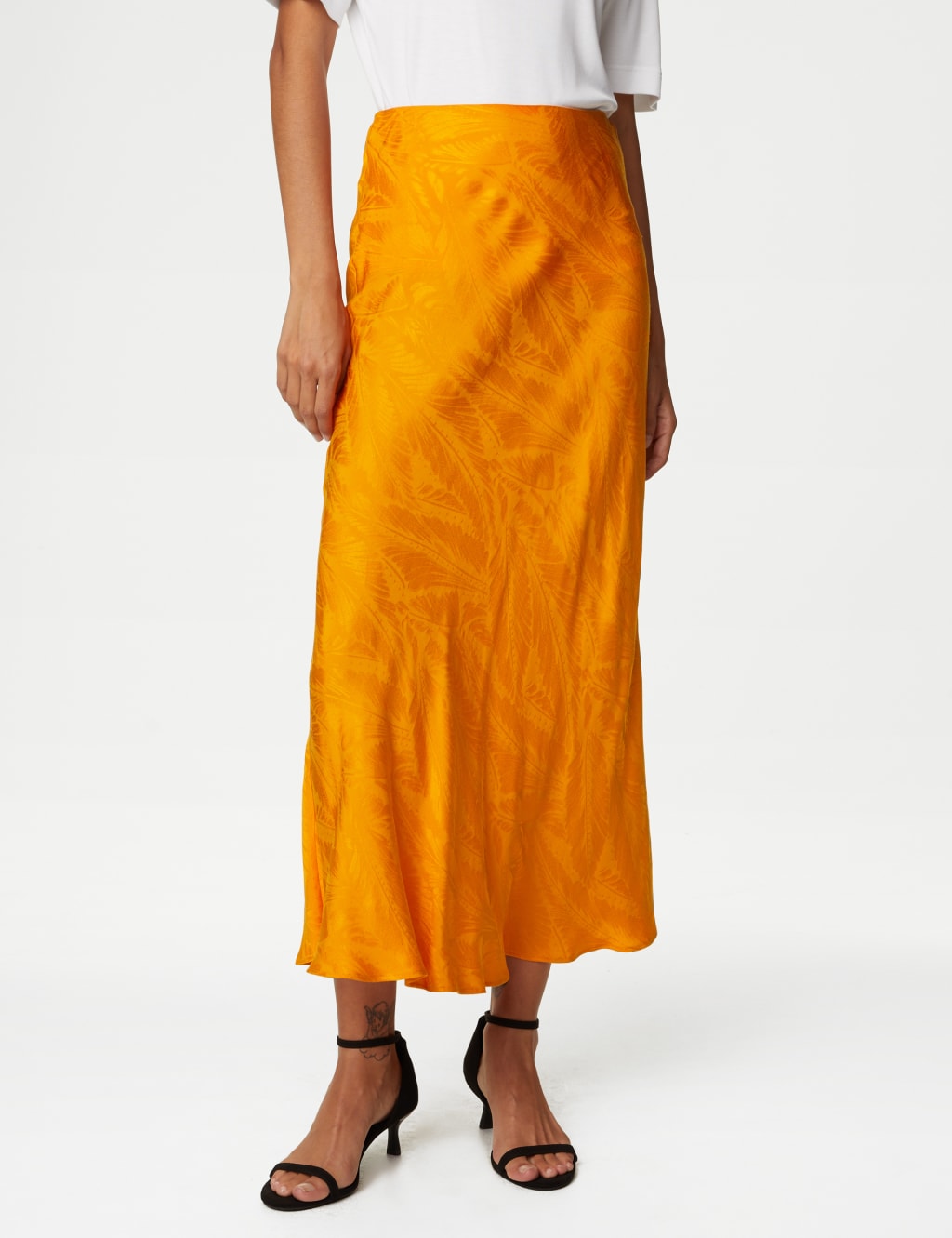 Floral Jacquard Maxi Slip Skirt Autograph M&S