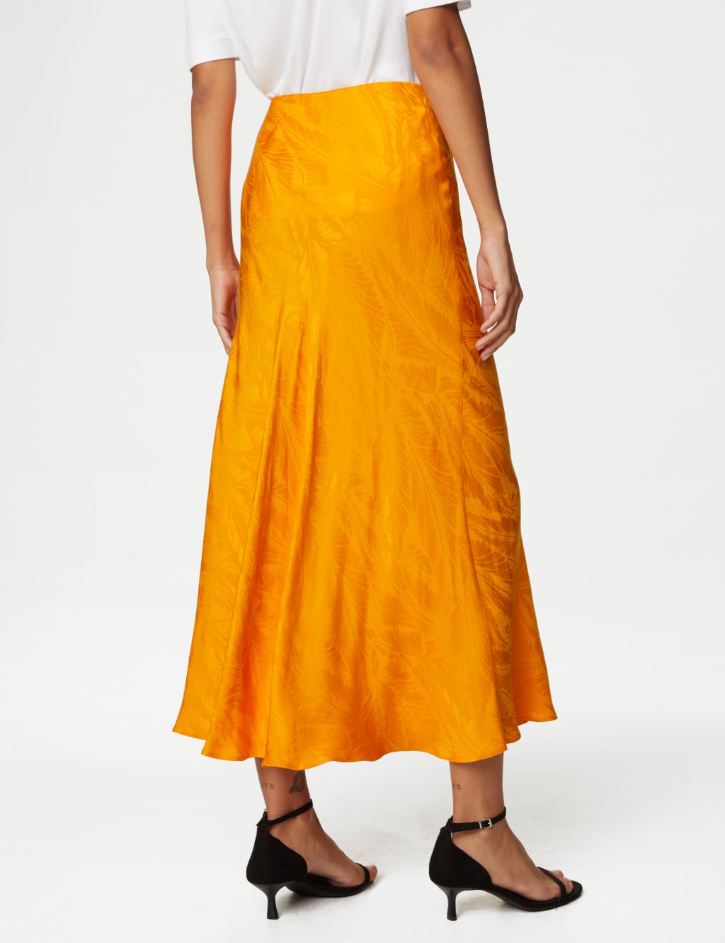 Floral Jacquard Maxi Slip Skirt Autograph M&S