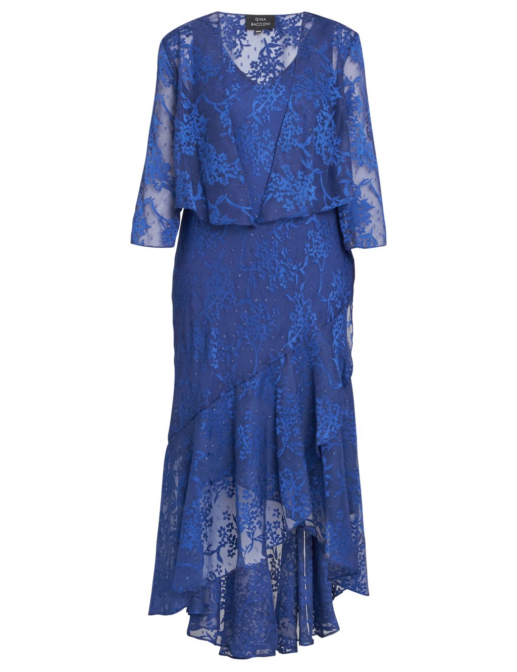 Buy Floral Jacquard V-Neck Maxi Dress & Jacket | Gina Bacconi | M&S