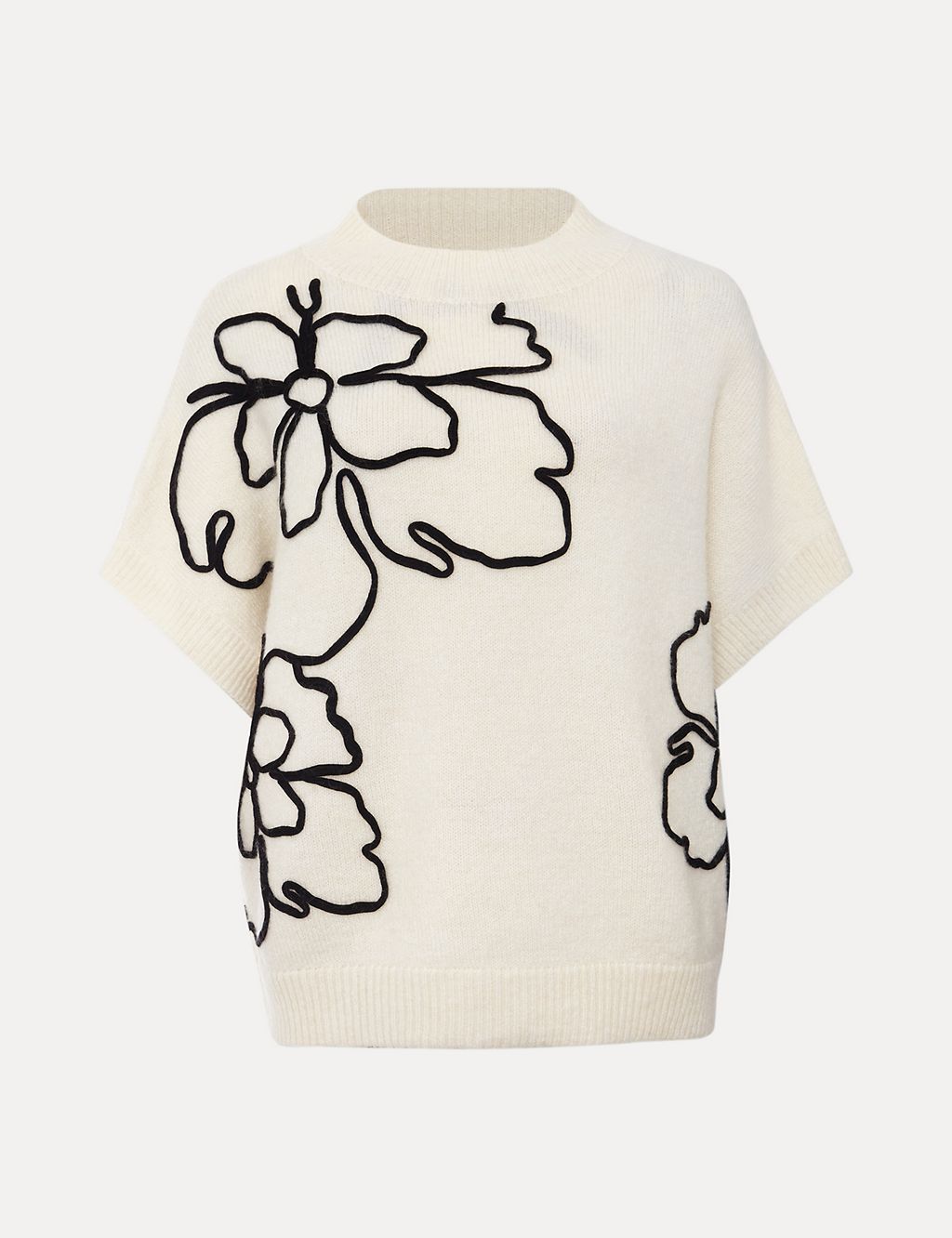 Floral Knitted Top with Wool 1 of 8