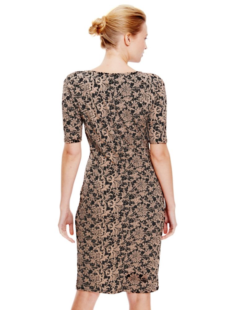 Floral Lace Bodycon Dress 4 of 4