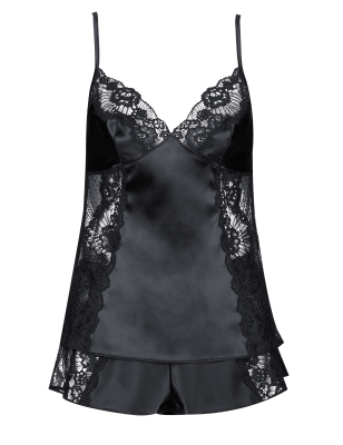 Floral Lace Camisole & French Knickers Set | Autograph | M&S