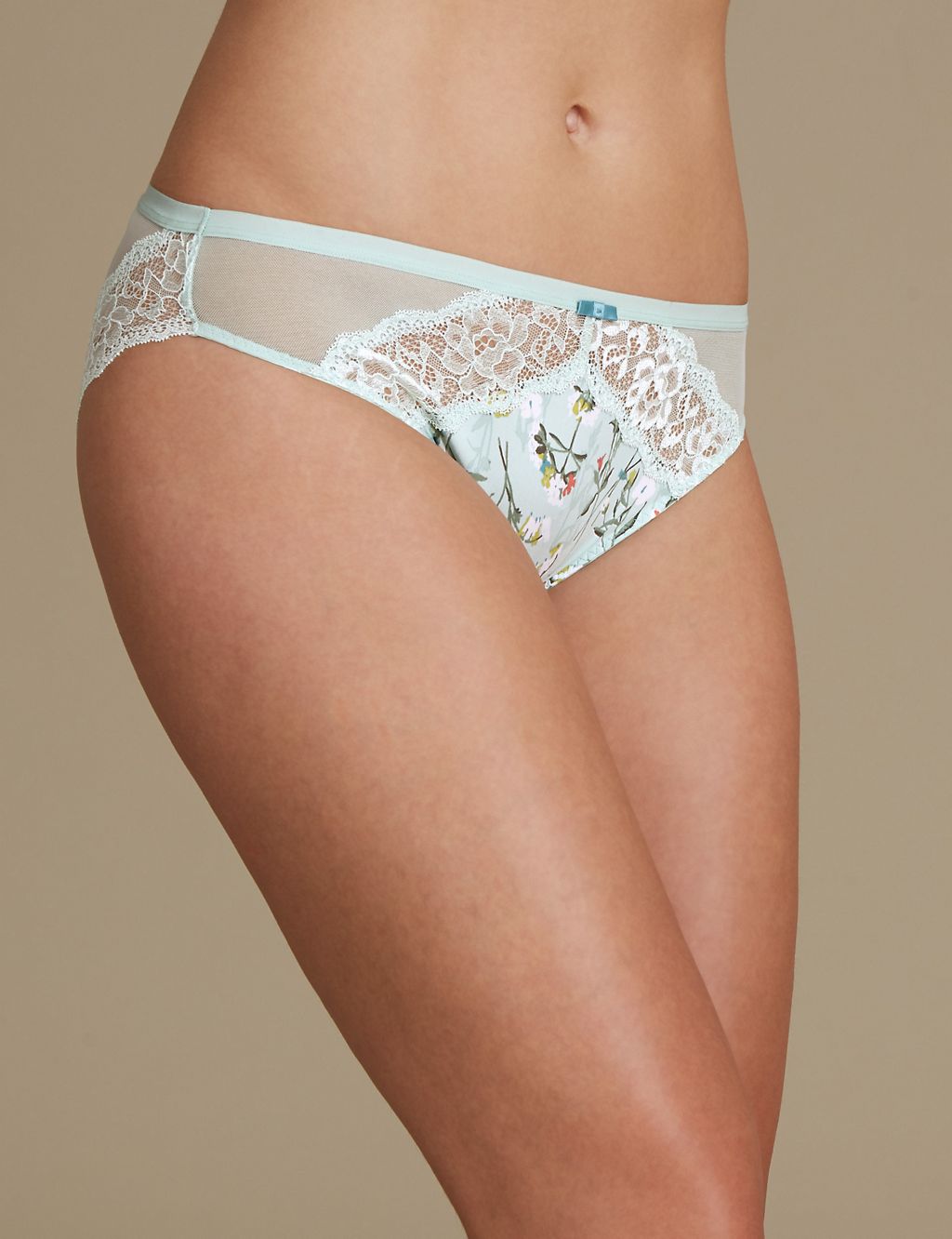 Floral Lace High Leg Knickers 3 of 5