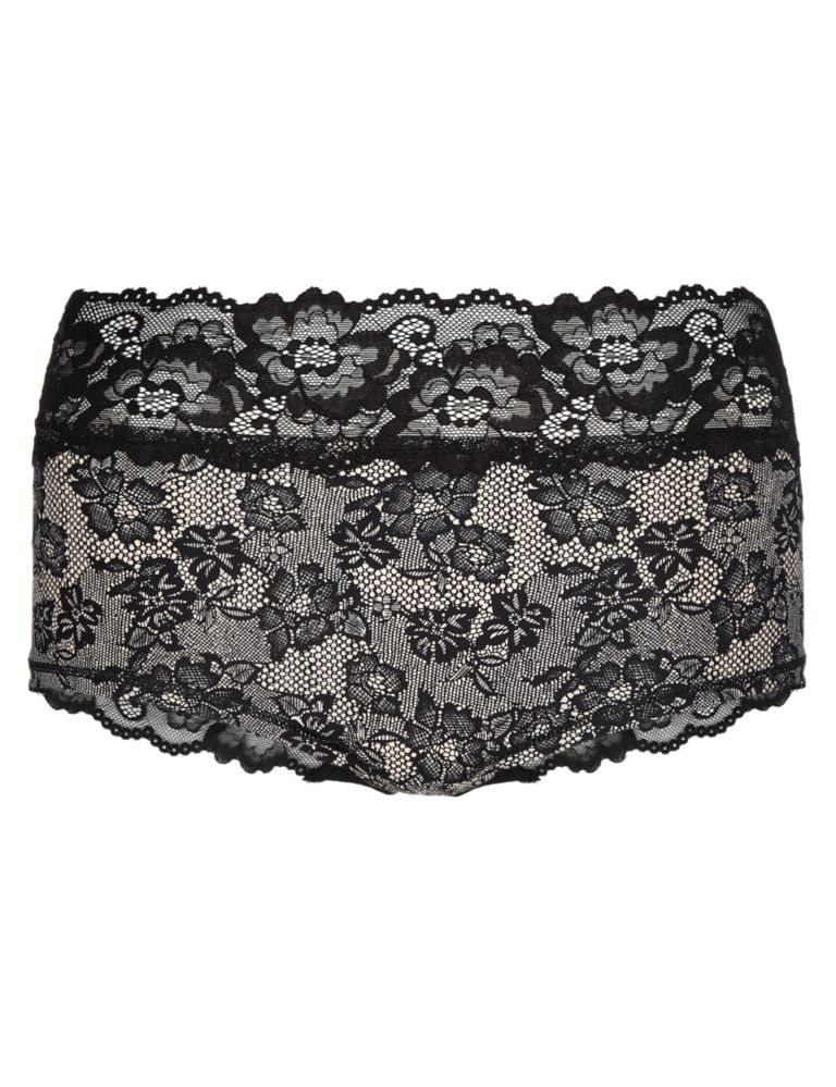 Floral Lace High Rise Shorts 2 of 3