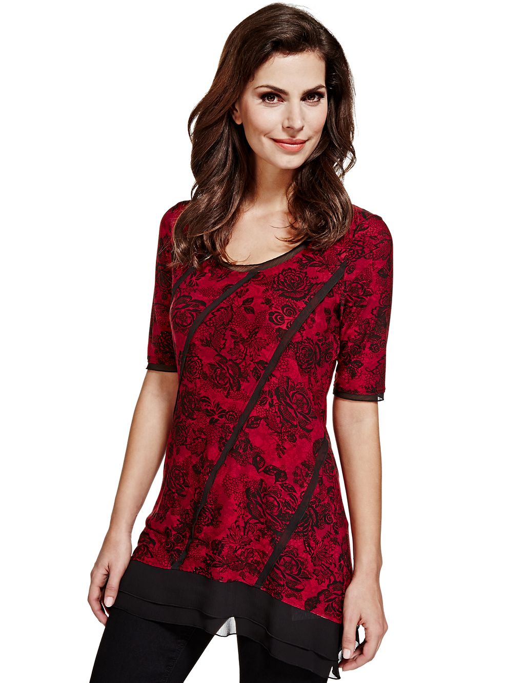 Floral Lace Print Tunic 2 of 4