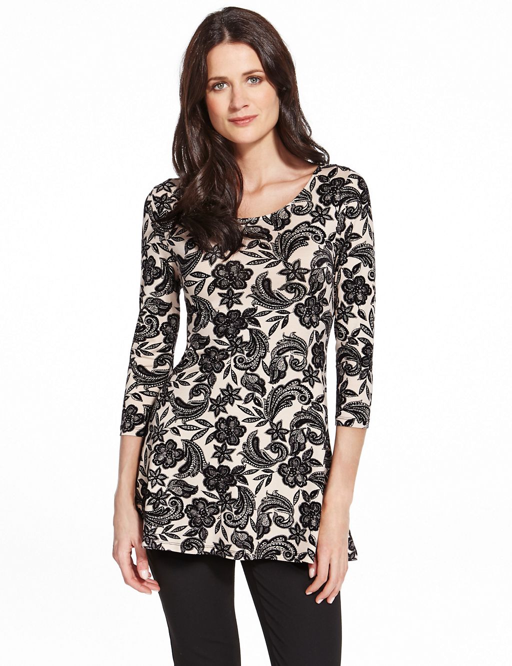 Floral Lace Print Tunic 2 of 5