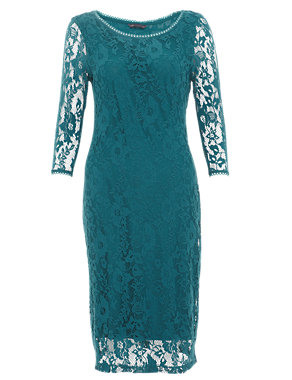 Floral Lace Shift Dress Image 2 of 6