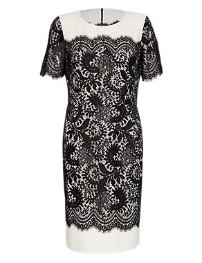 Floral Lace Shift Dress Image 2 of 6