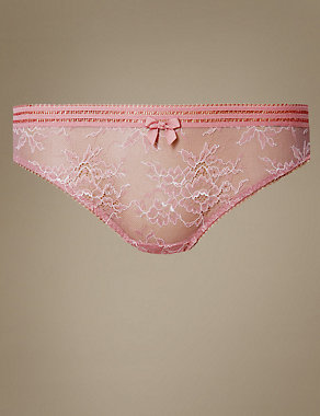 Floral Lace Thong Image 2 of 4