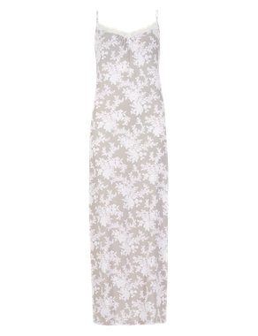 Floral Long Nightdress with Cool Comfort™ Technology Image 2 of 3