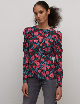long sleeve peplum top