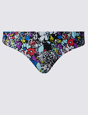 Floral Low Rise Hipster Bikini Bottoms Image 2 of 3