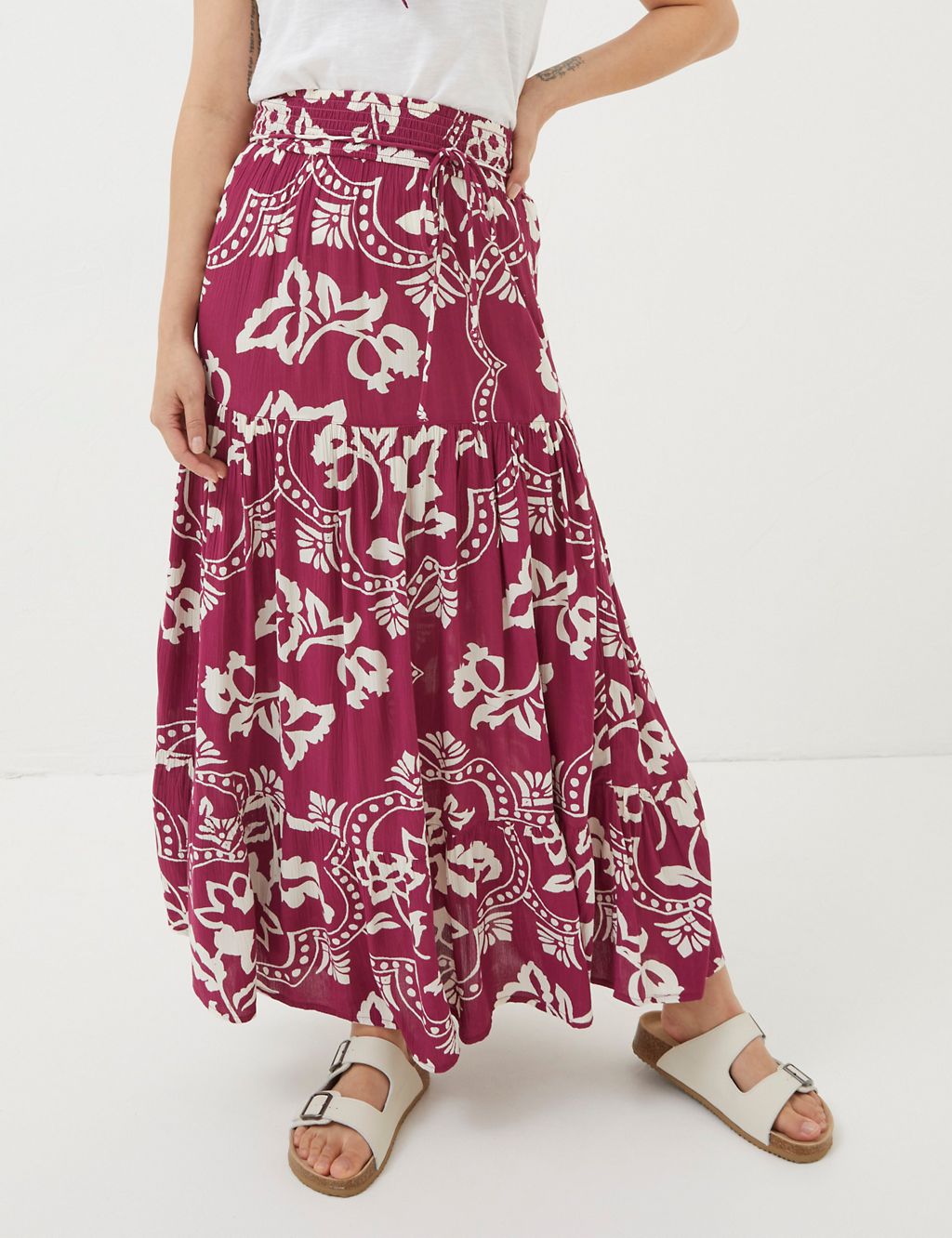 Floral Maxi A-Line Skirt 2 of 5